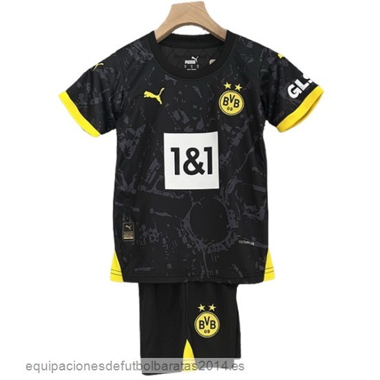 Nuevo 2ª Conjunto De Niños Borussia Dortmund 23/24 Negro Amarillo Baratas